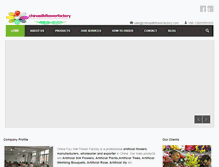 Tablet Screenshot of chinasilkflowerfactory.com